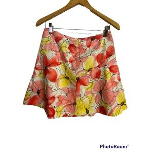 George Stretch Floral Skirt Size 8  Fun! Funky! Wild!  Flower Power!!